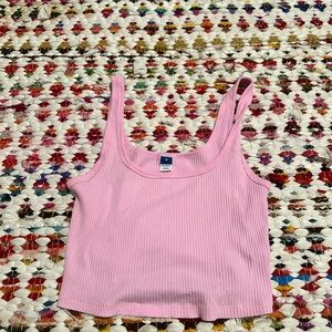 Old Navy Light Pink Ribbed Tank Top